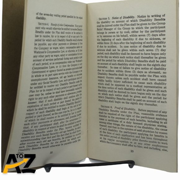 Relief Plan Bethlehem Steel Corp & Subsidiary Companies Booklet 1926 1940 Book - Picture 8 of 12